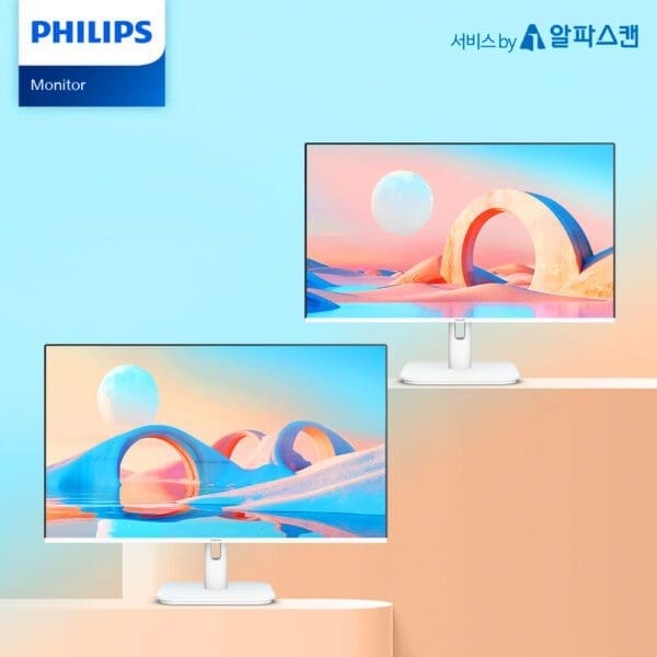 필립스, 4면 보더리스 IPS 패널 100Hz 화이트 모니터 신제품 2종 출시